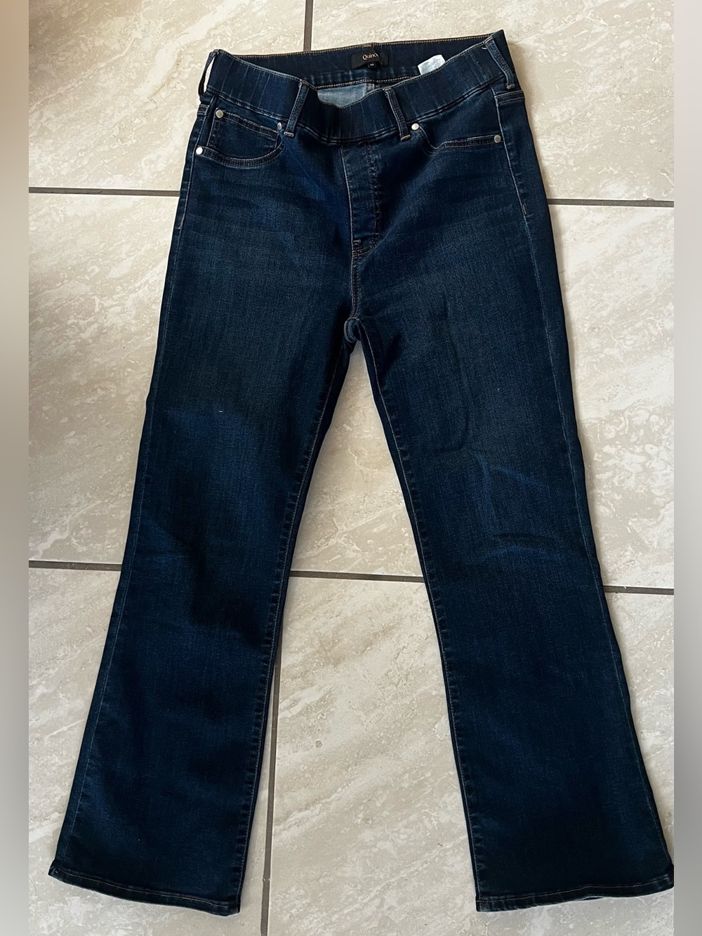 Quince Dark Blue Bootcut Women's Jeans